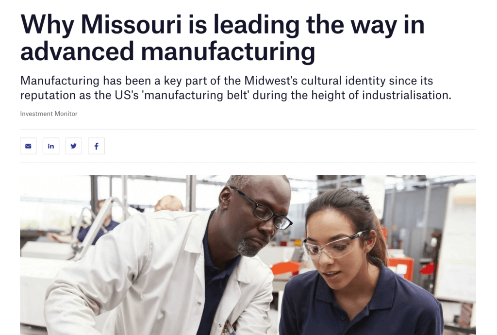 Missouri is leading the way in advanced manufacturing